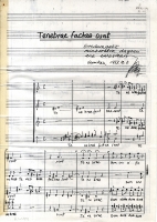 Partitura Tenebrae factae sunt (1983)